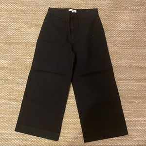 Madewell high waist wide leg cropped pants Emmett